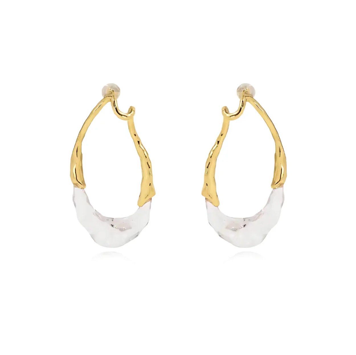 Lyric Two-Tone Earring