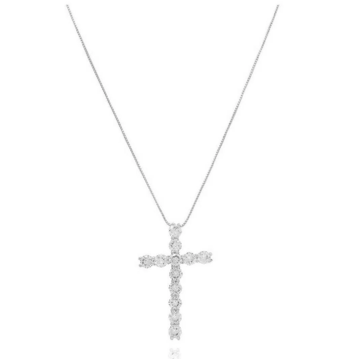 PREORDER: Faith Cross Necklace silver 16"