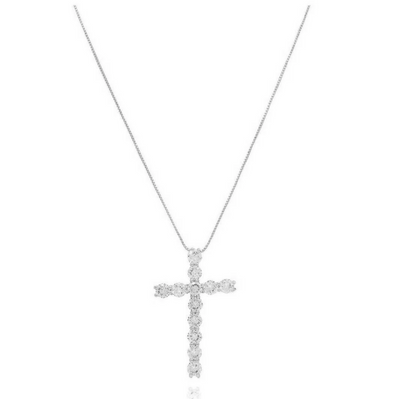 Faith Cross Necklace silver 16"