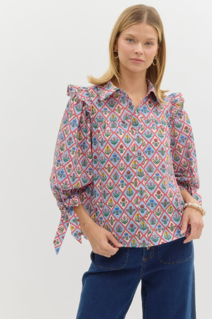 Freesia Shirt blue