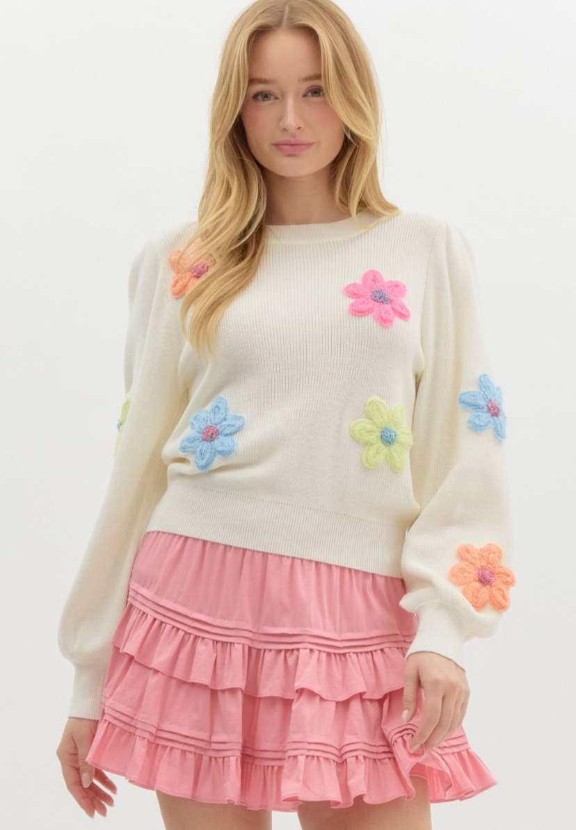 Flower Power Sweater