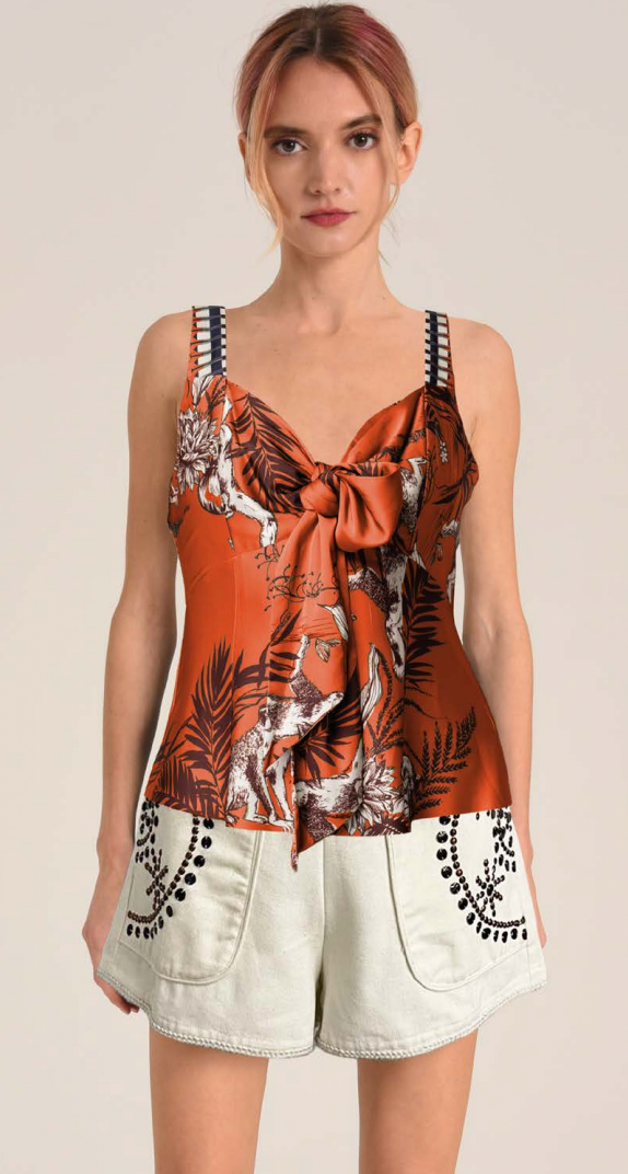 Monkey Print Tank Top