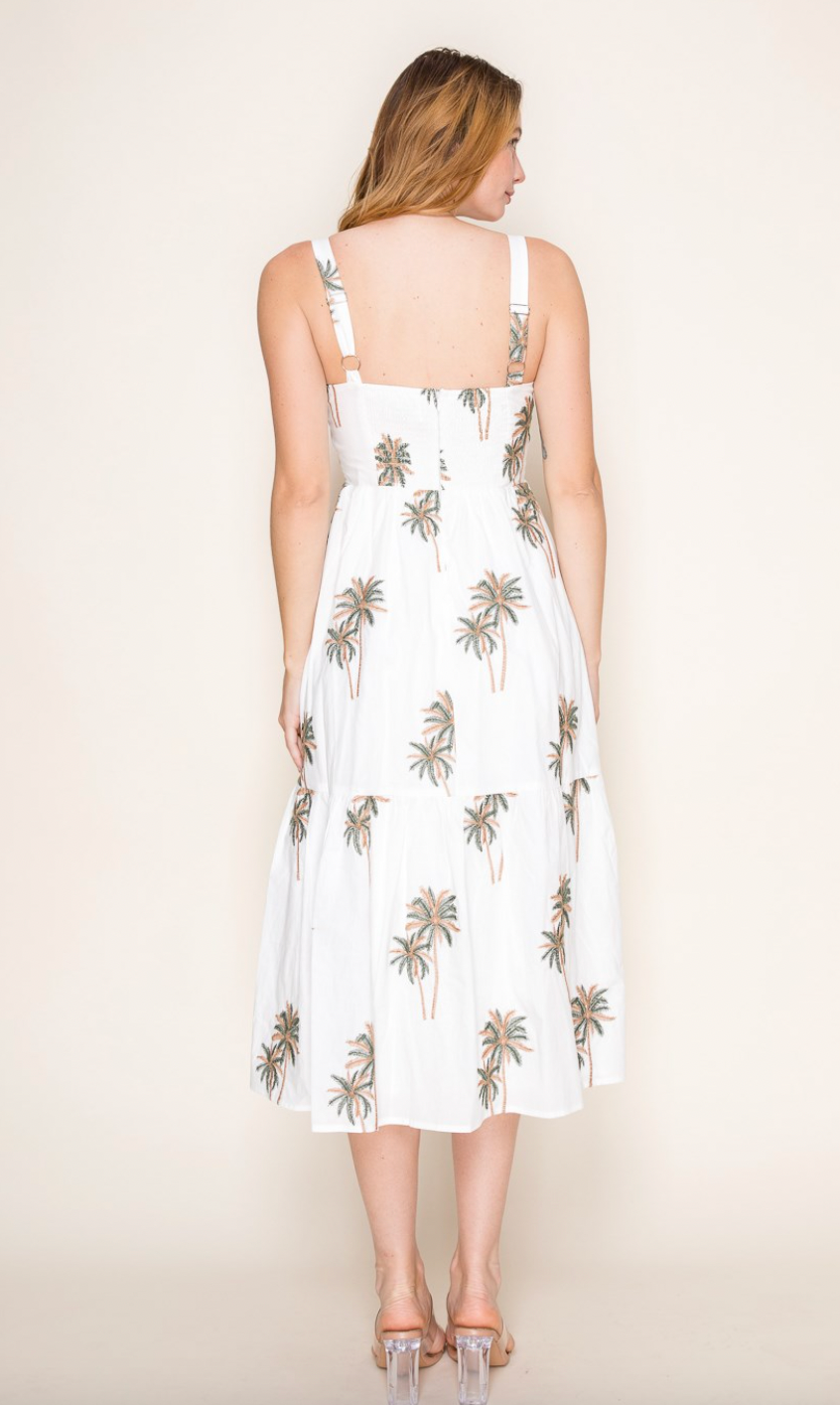 Palm Midi Dress