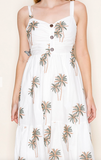 Palm Midi Dress