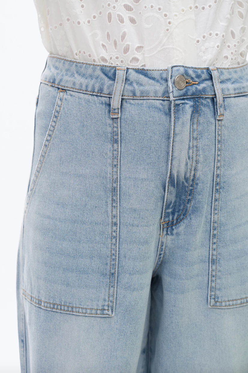 High Rise Barrel Jeans