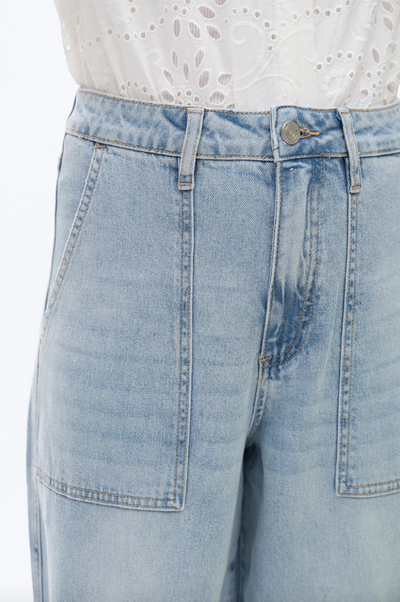 High Rise Barrel Jeans