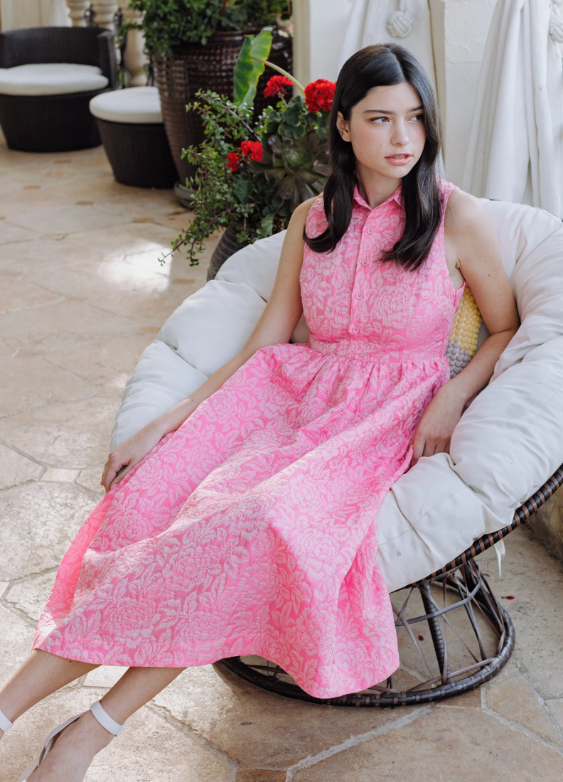 Gabby Midi Dress pink