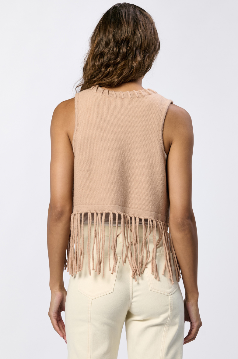 Fringe Knit Vest