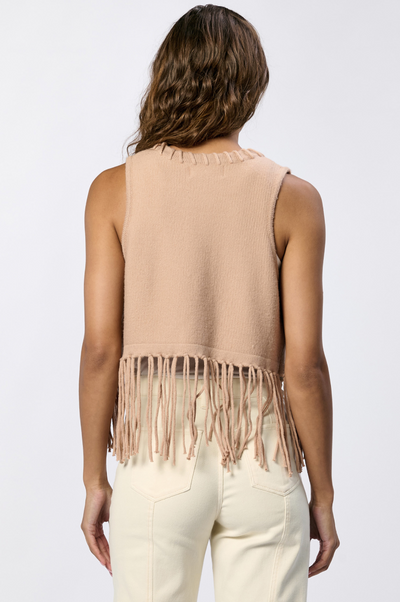 Fringe Knit Vest