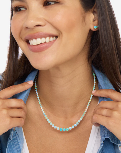 Not Your Basic Ombre Tennis Necklace