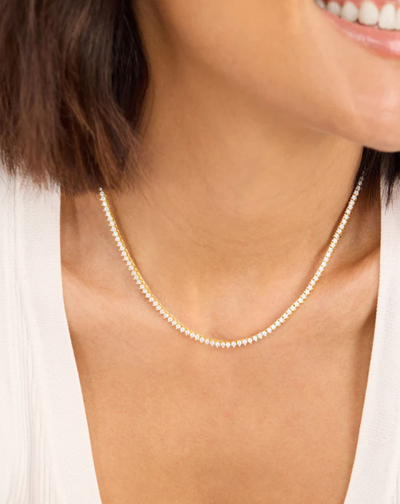 Baby Not Your Basic Tennis Necklace