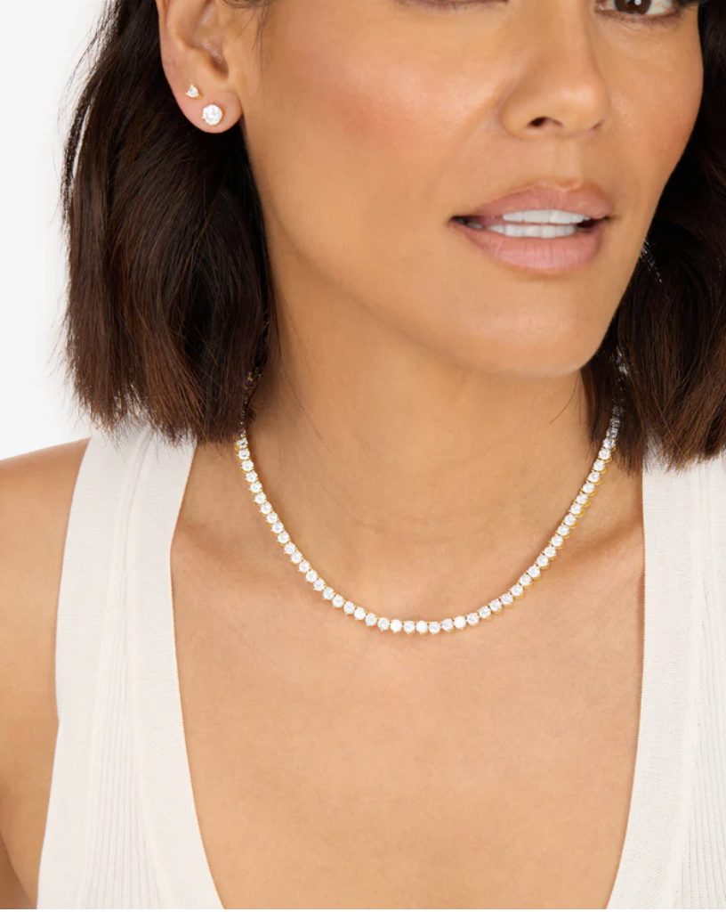 Mama Not Your Basic Tennis Necklace