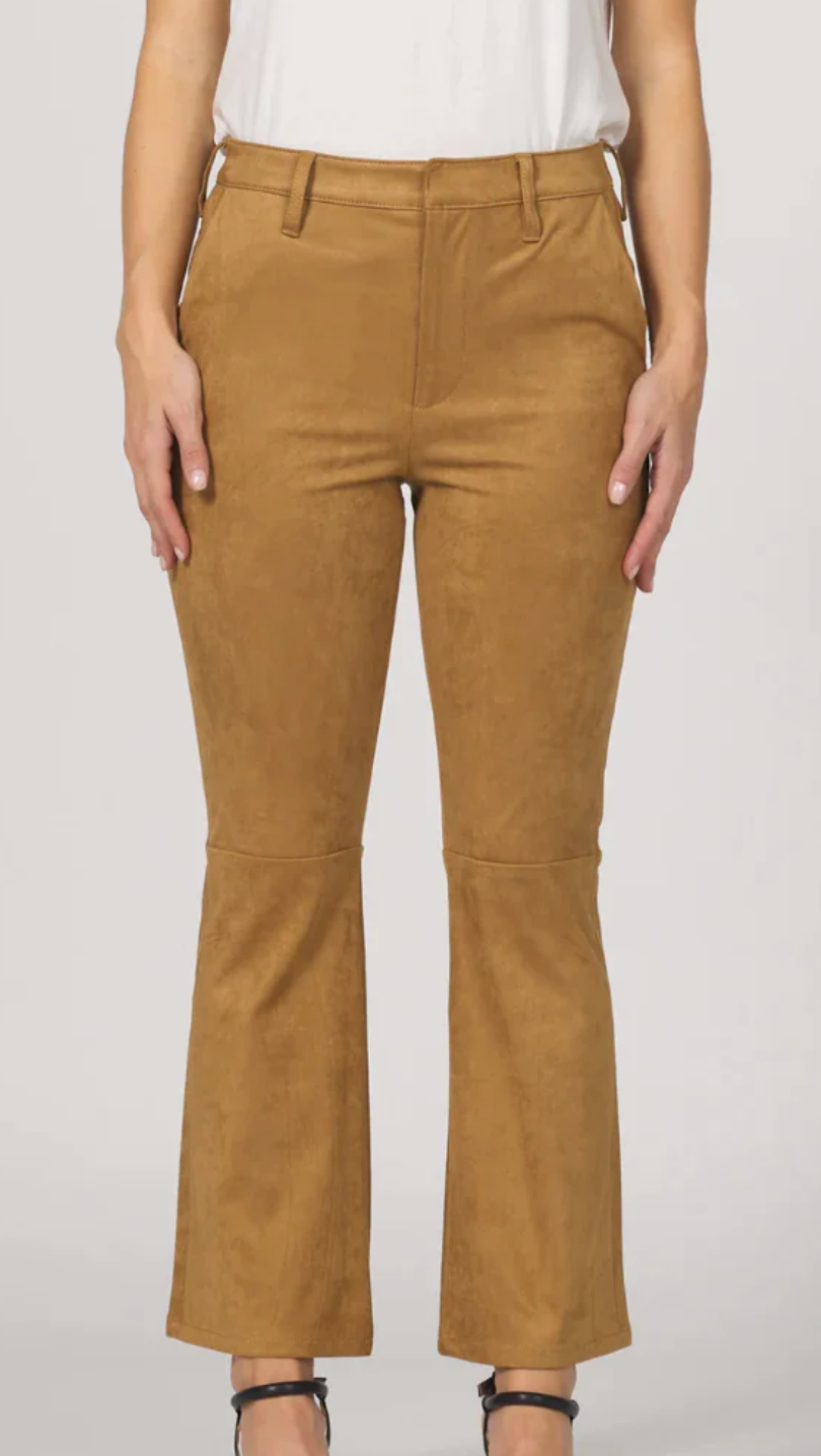 Jeanne Suede Crop Flare