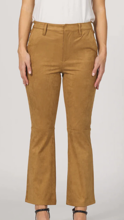 Jeanne Suede Crop Flare
