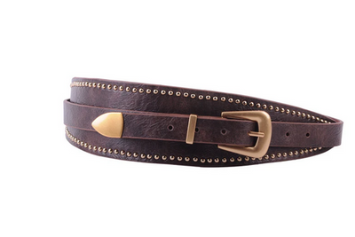 Double Stud Belt brown