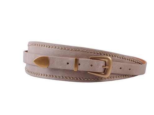 Double Stud Belt linen