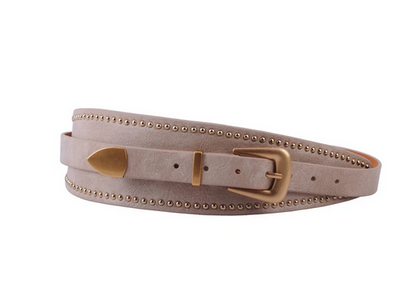 Double Stud Belt linen