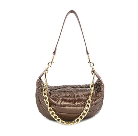Puffer Bag brown o s