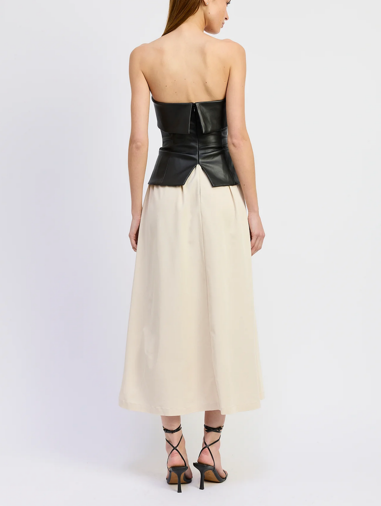 Essence Mixed Media Midi Dress