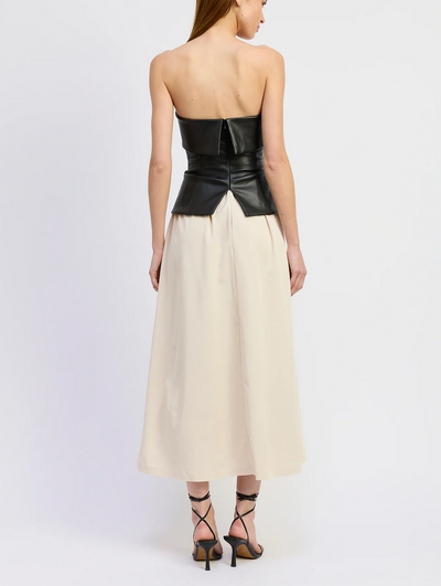 Essence Mixed Media Midi Dress
