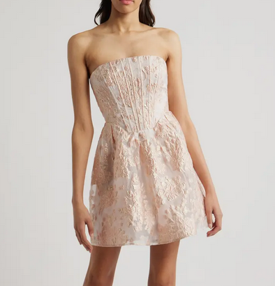 Ayla Jacquard Mini Dress