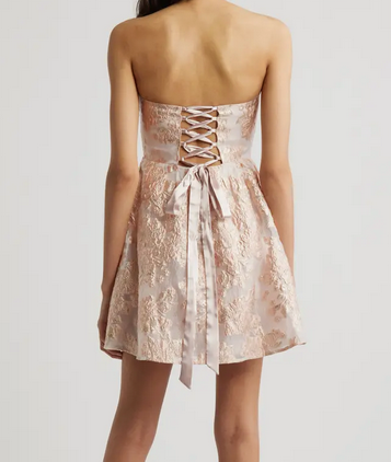 Ayla Jacquard Mini Dress