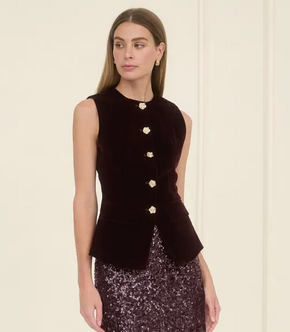 Freya Velvet Vest