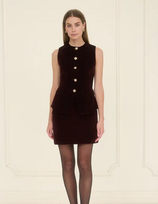 Freya Velvet Vest