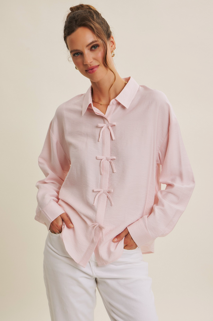 Charlotte Detailed Button-Down Blouse