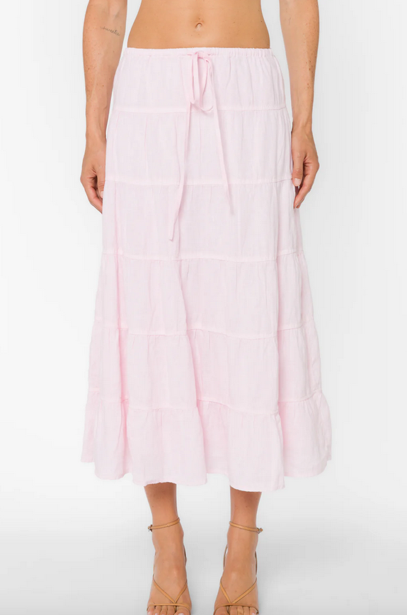 Claremont Midi Skirt frosty pink
