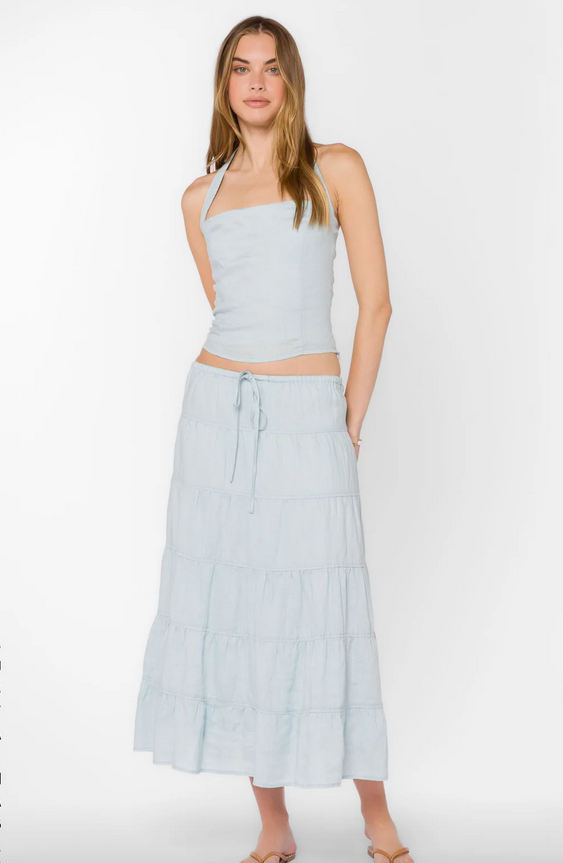 Claremont Midi Skirt corydalis blue