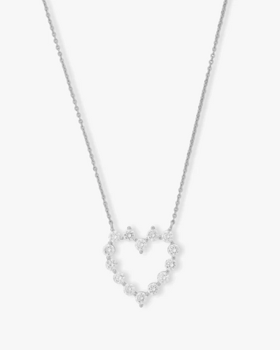 She's an Icon Baby Heart Necklace Silver