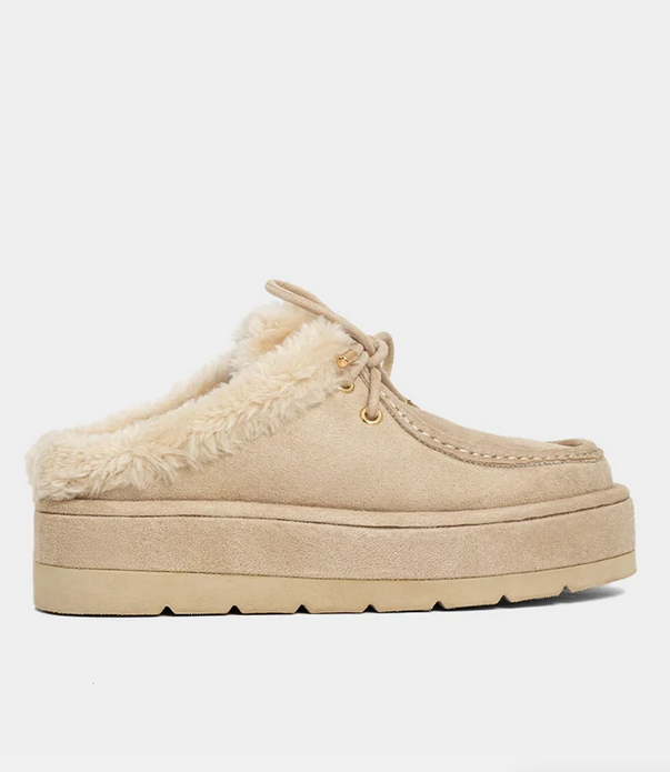 Tulsa Suede Mule Bone