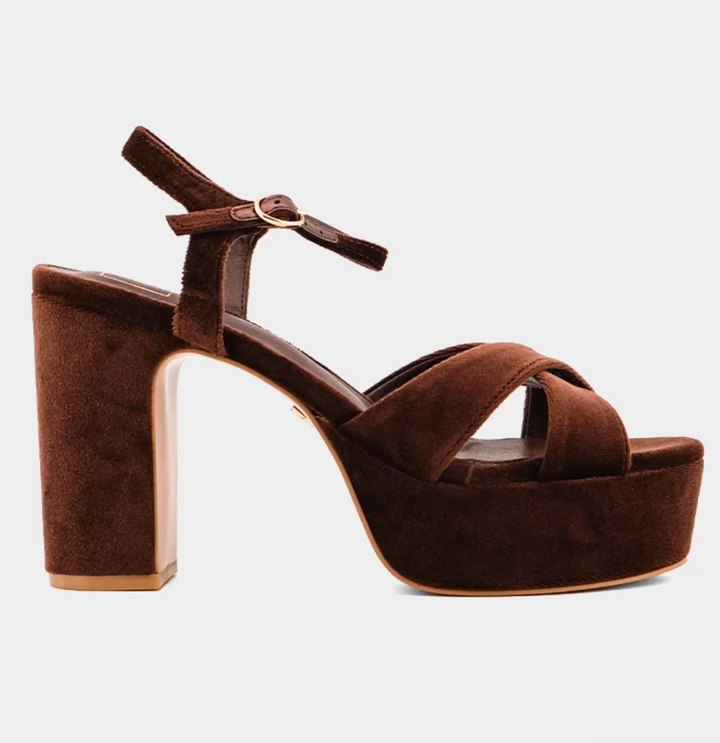 Gwen Velvet Heel