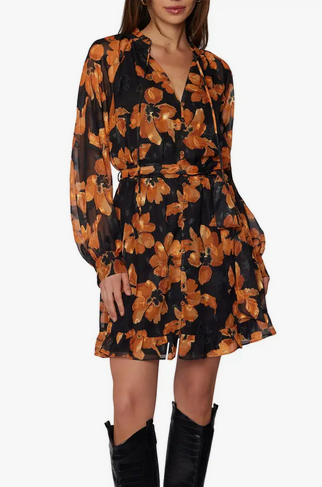 Golden Rendezvous Mini Dress