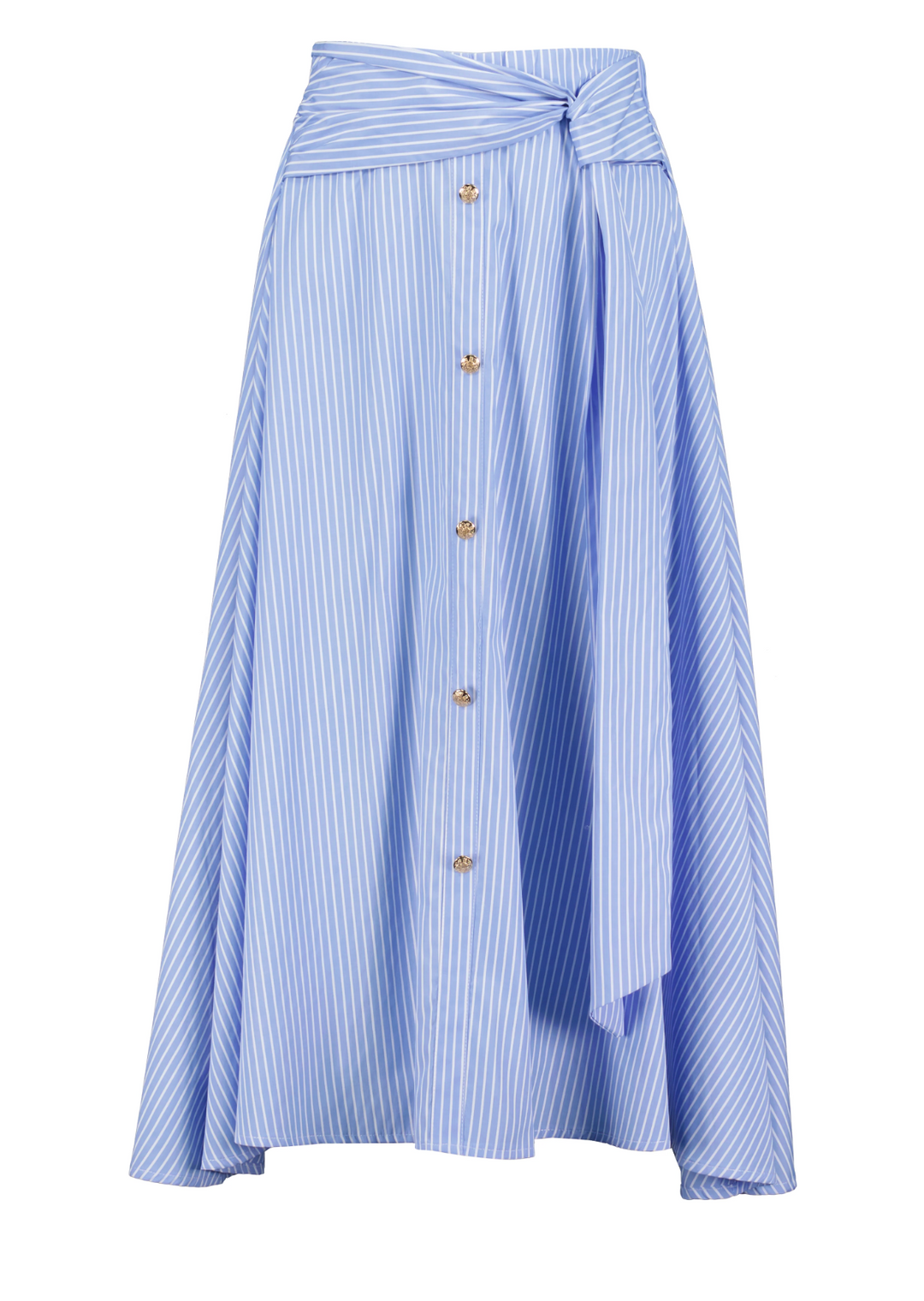 Summer Poplin Midi Skirt