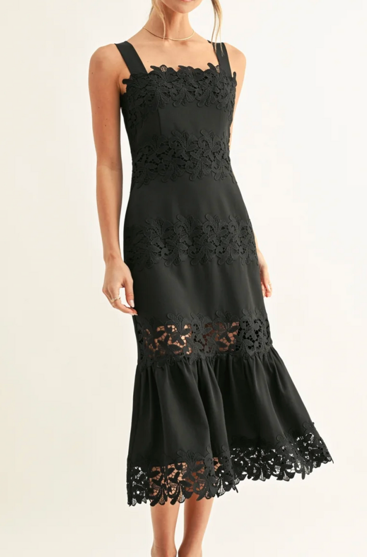 Davina Lace Midi Dress