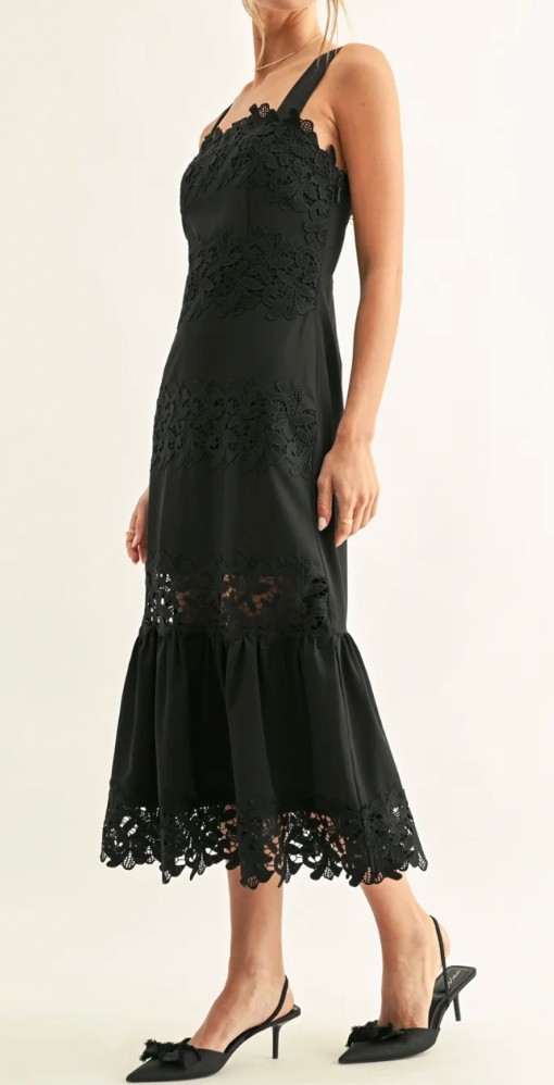 Davina Lace Midi Dress