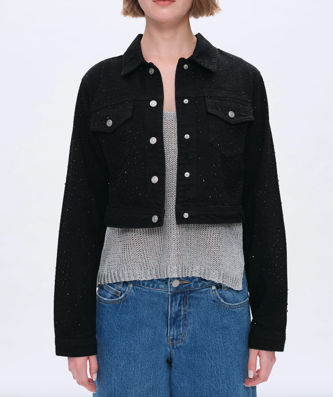 Alice Rhinestone Denim Jacket