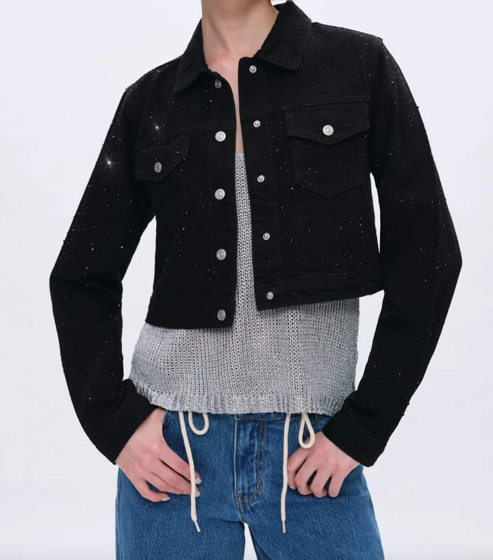 Alice Rhinestone Denim Jacket