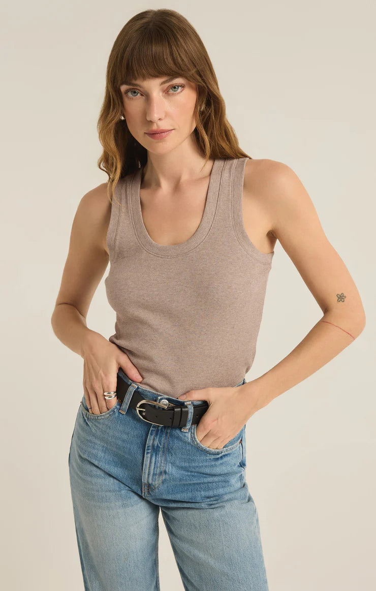 Sirena Rib Tank taupe