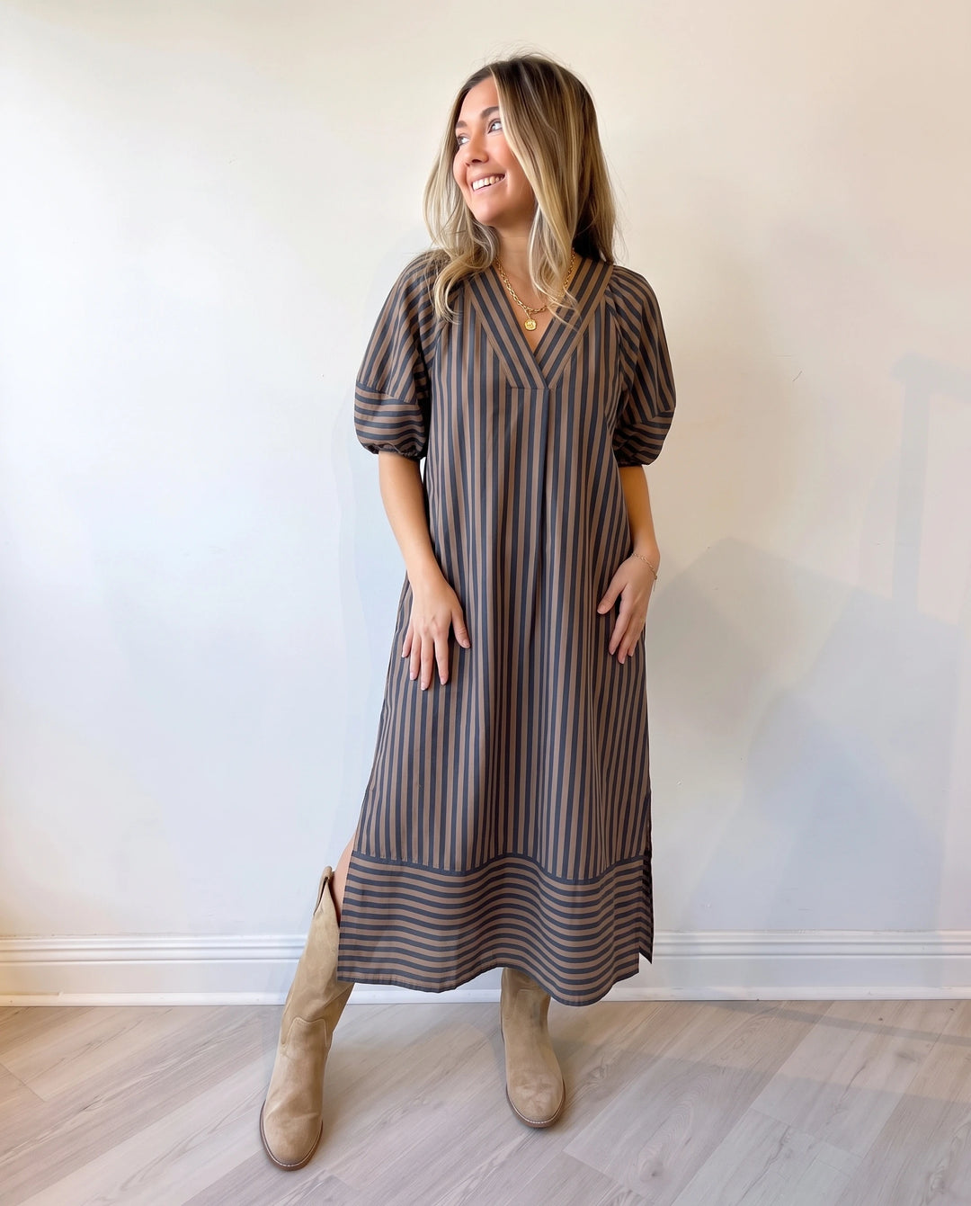 Ashley Striped Maxi Dress