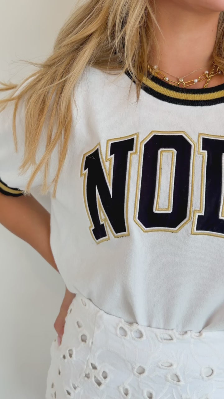 PREORDER NOLA Gameday Knit Top