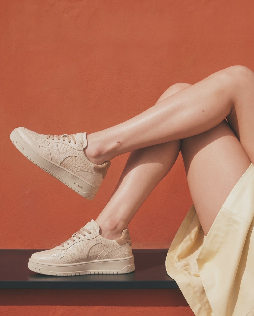 Snake Skin Stack Sneaker