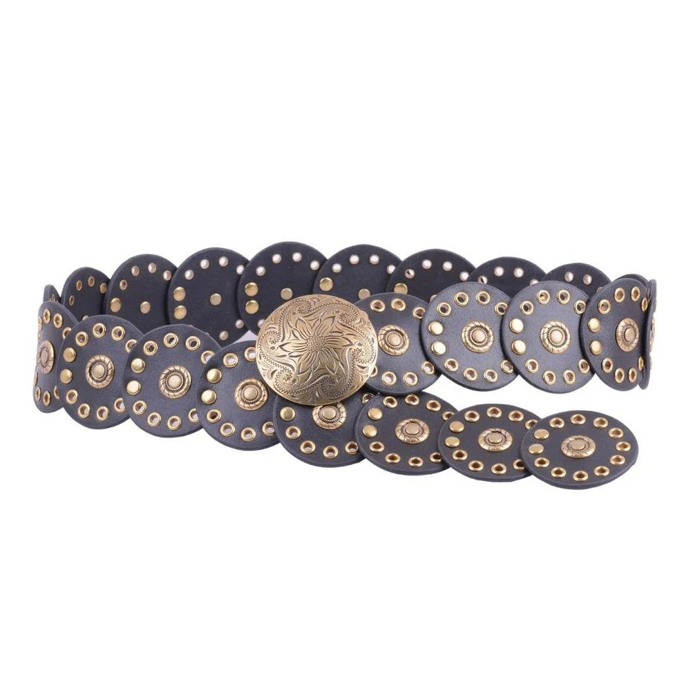 Western Studded Belt black
