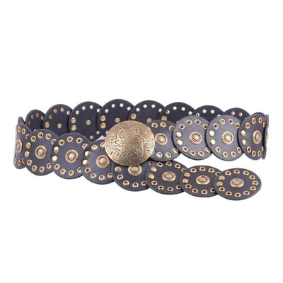 Western Studded Belt black