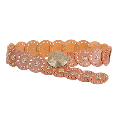 Western Studded Belt brown