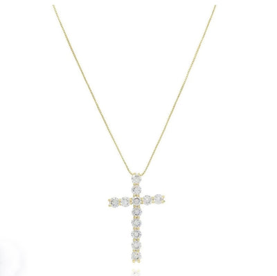 Faith Cross Necklace gold 16"